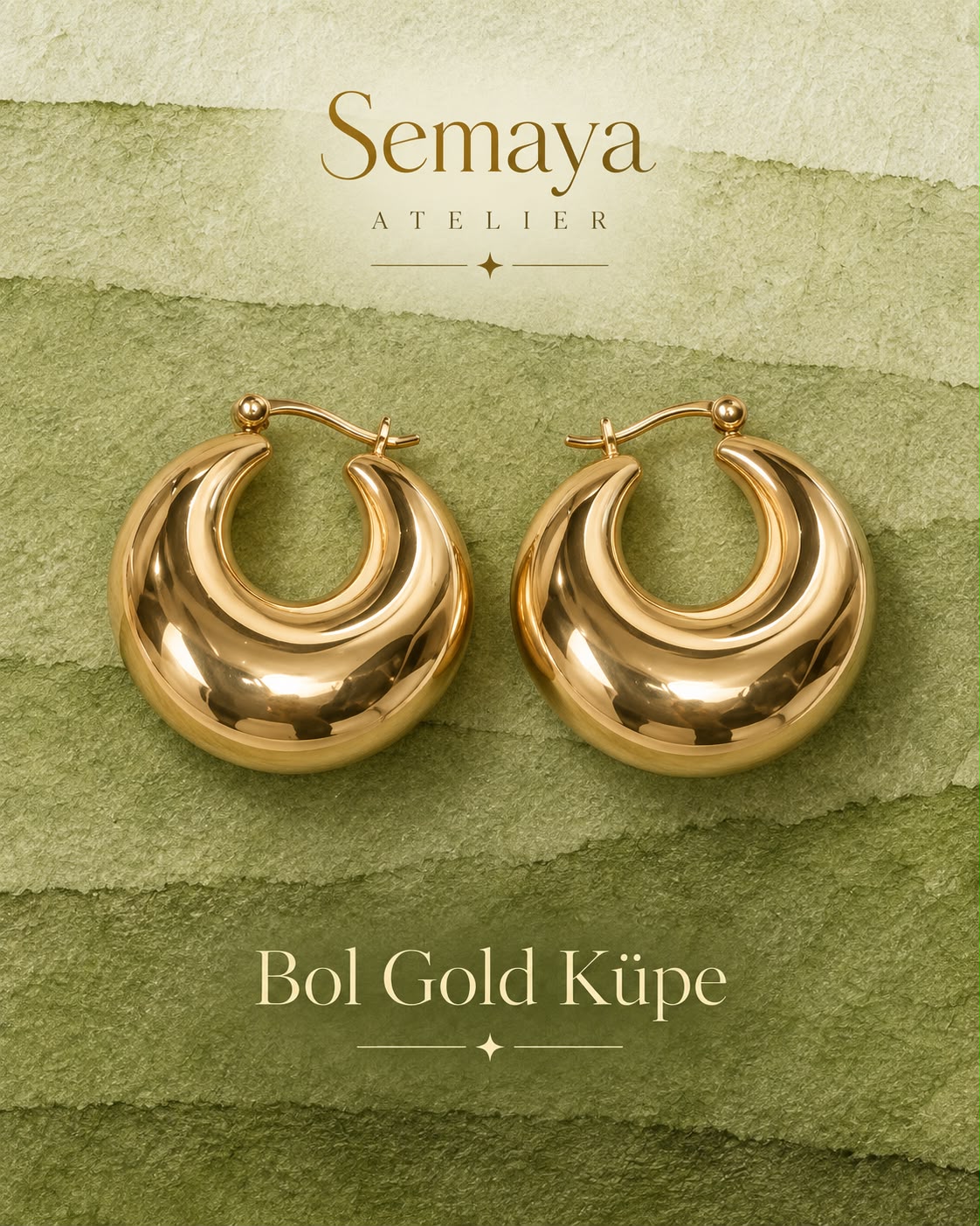 Bol Gold Küpe