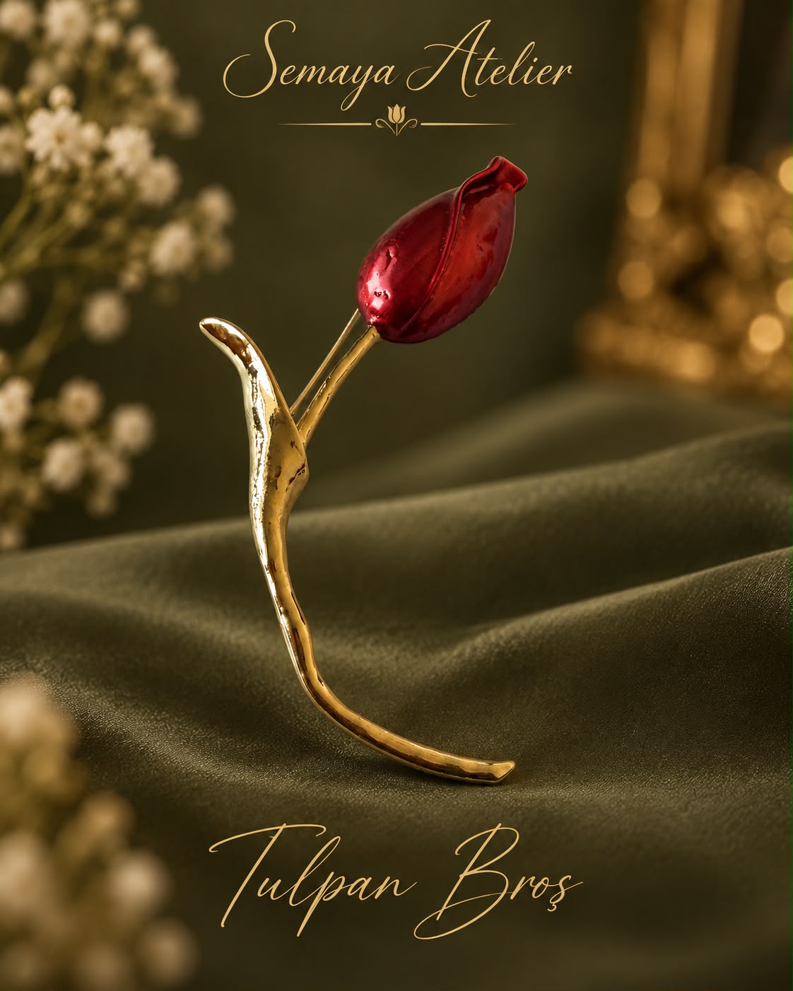 Tulpan Broş