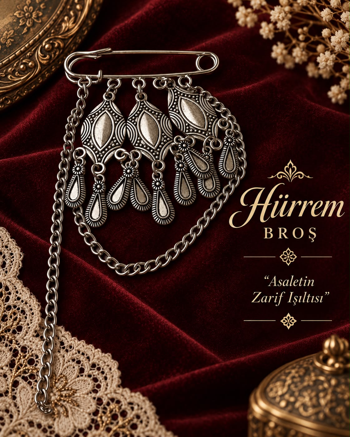HANDMADE HÜRREM BROŞ
