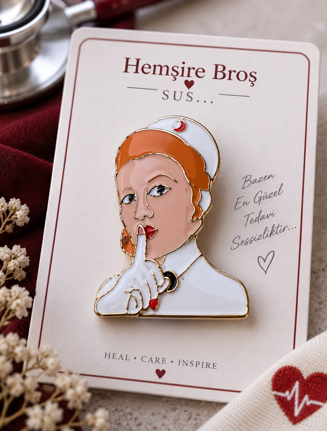 HEMŞİRE SUS BROŞ
