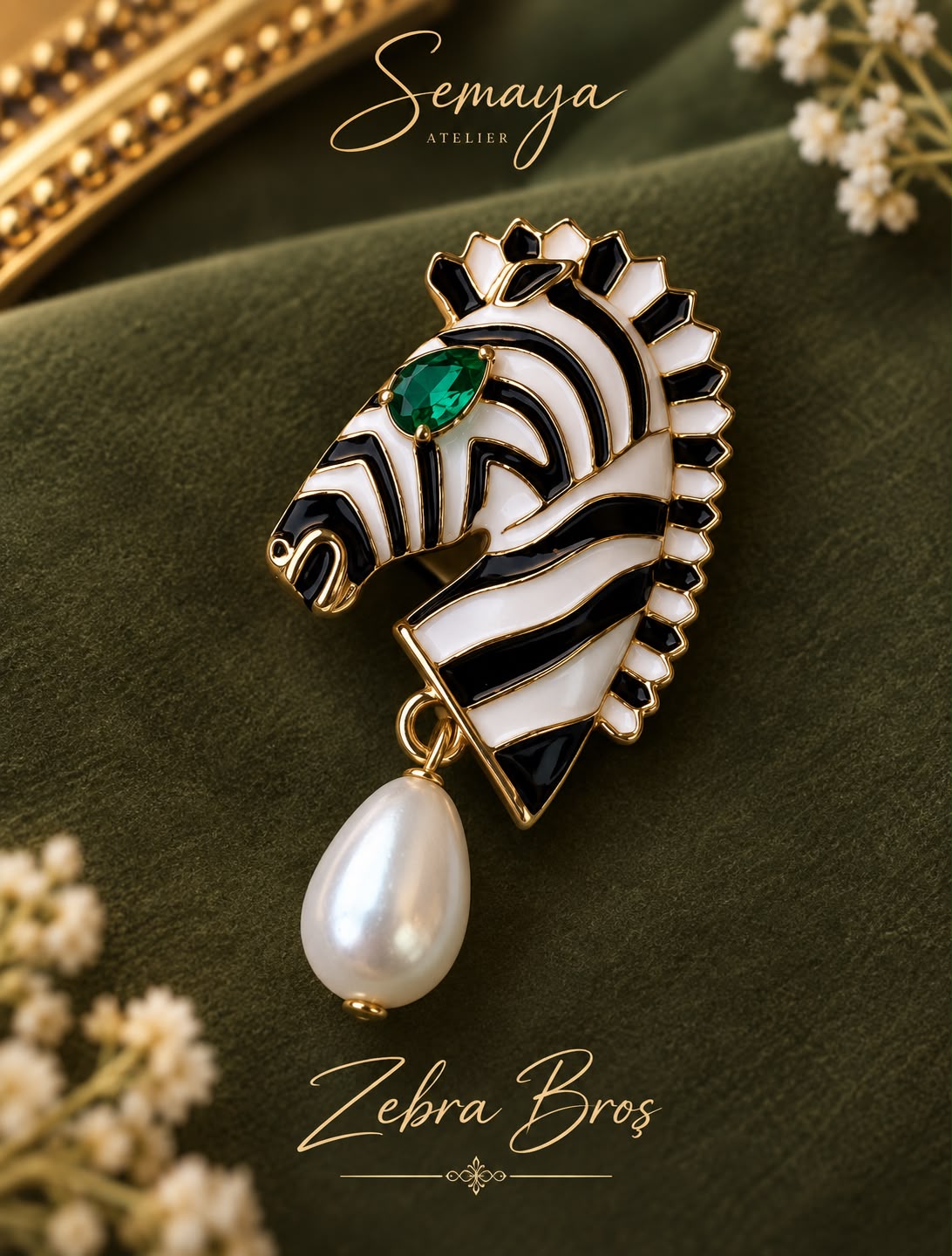 ZEBRA BROŞ