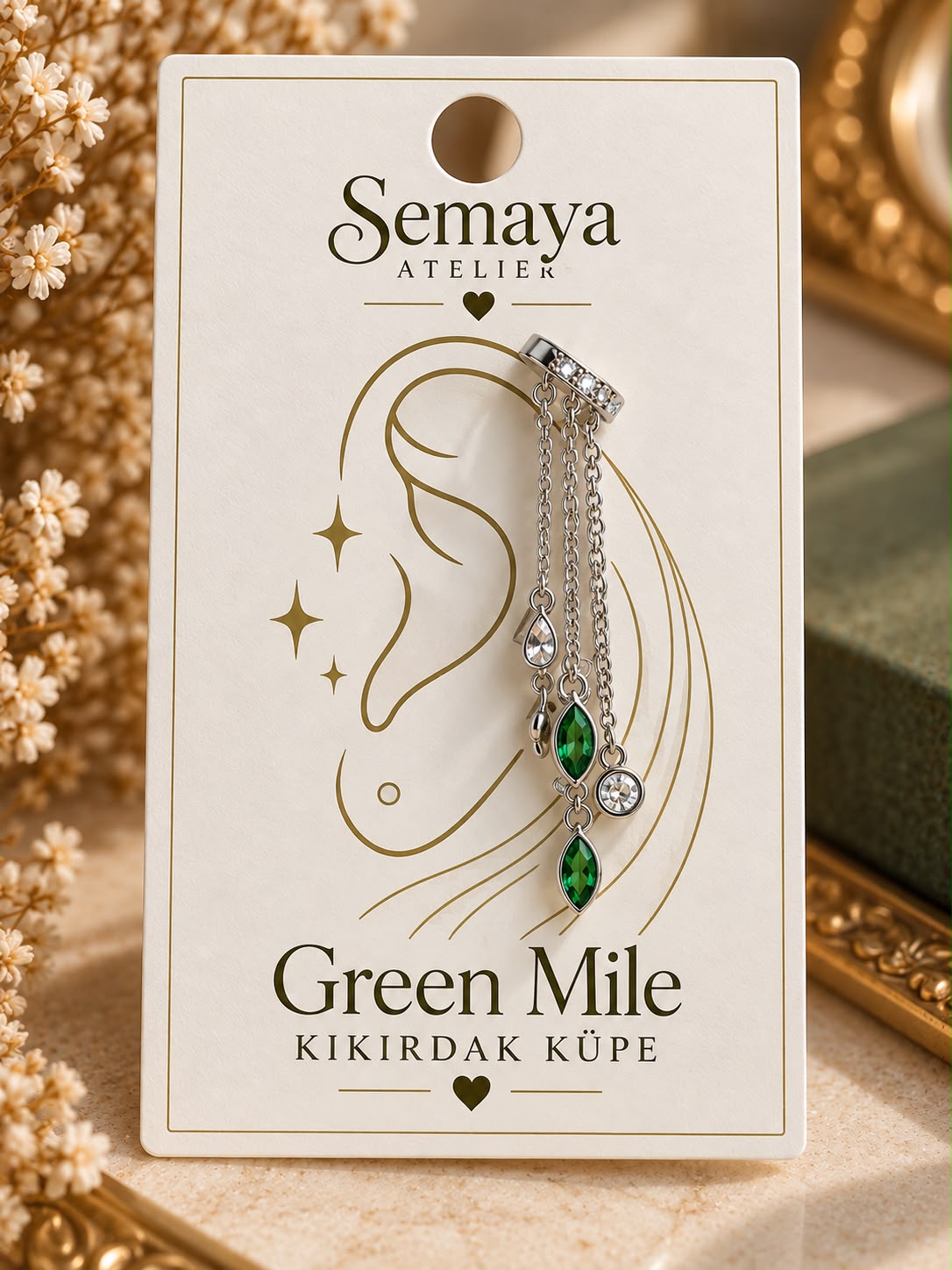 Green Mile Kıkırdak Küpe