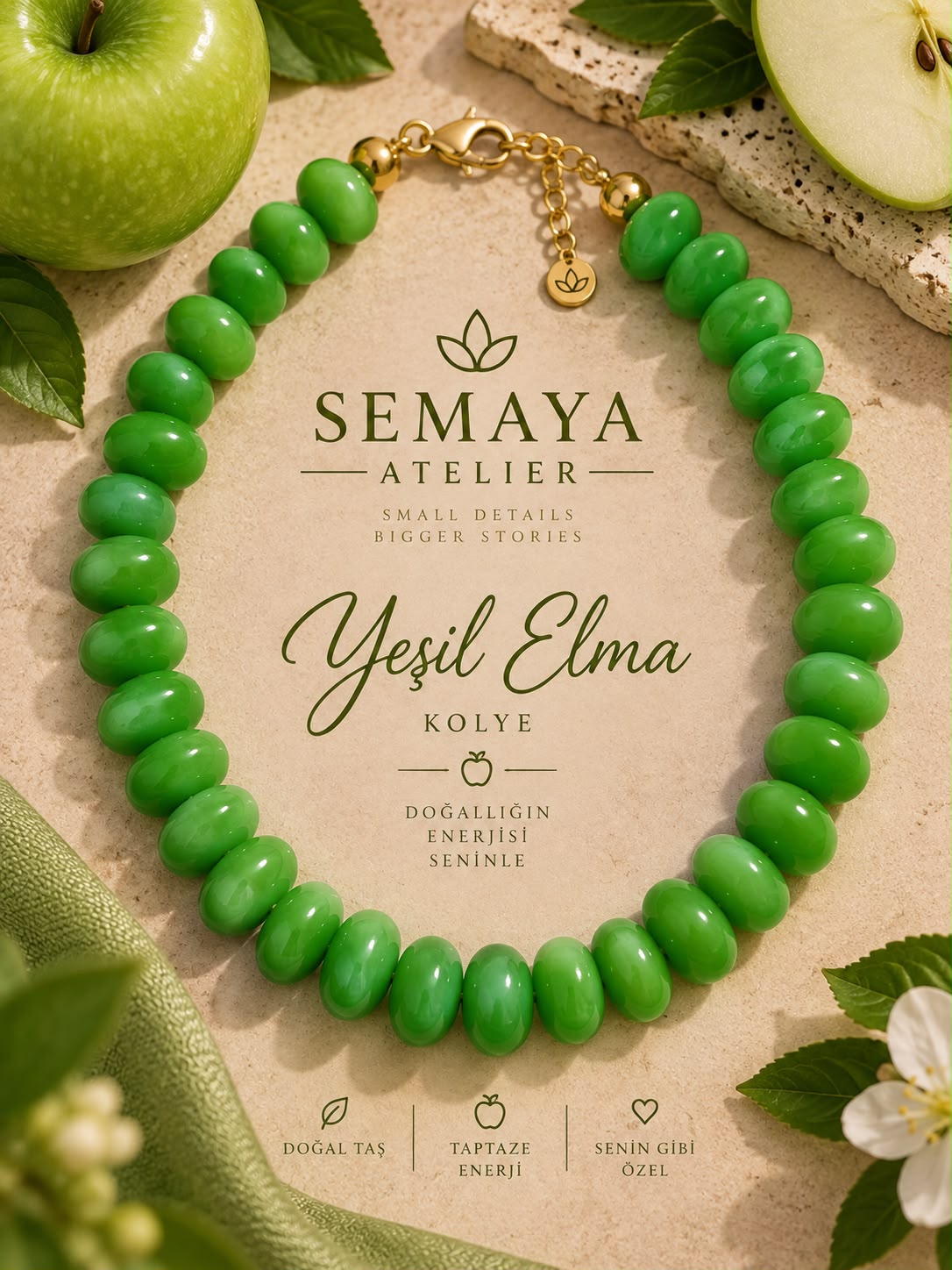 Yeşil Elma Kolye