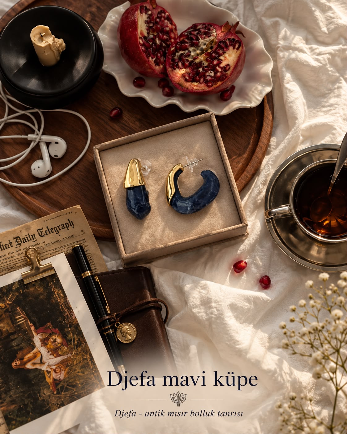 DJEFA  MAVİ KÜPE