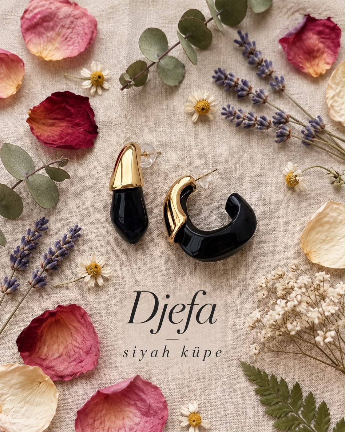 DJEFA SİYAH KÜPE