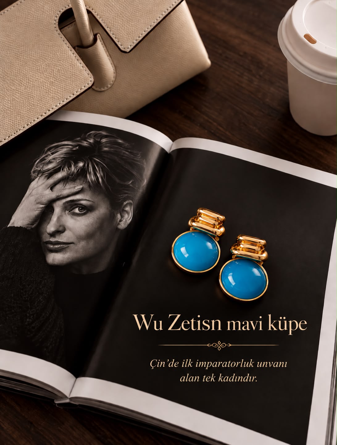 WU ZETİAN MAVİ KÜPE