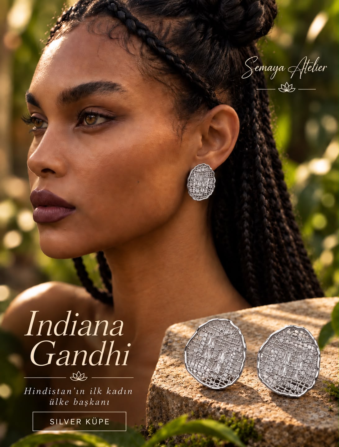 İNDİANA GANDHİ SİLVER KÜPE