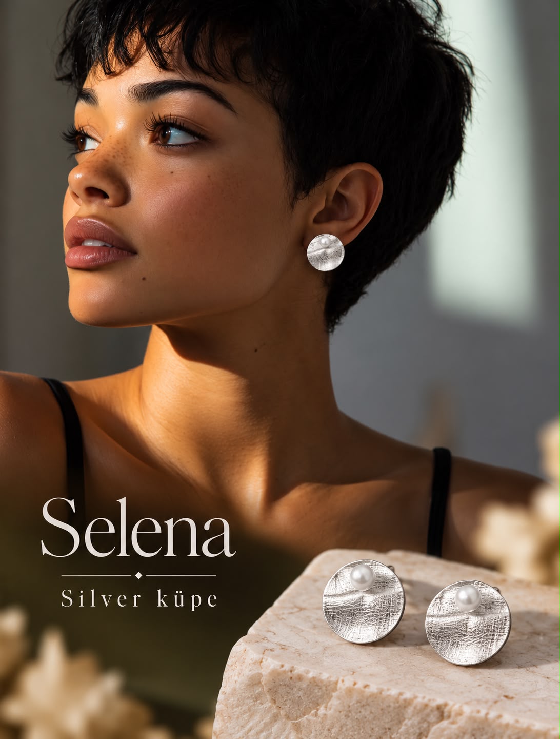 SELENA SİLVER KÜPE
